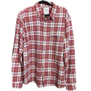 Dubinik Long Sleeve Midweight Flannel Plaid Shirt XL Outdoor Cotton Western Work